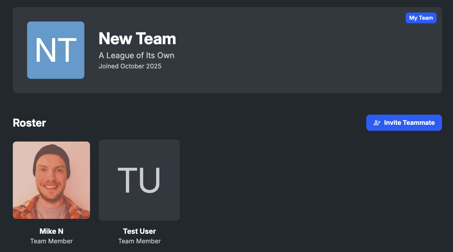 A team with another member added